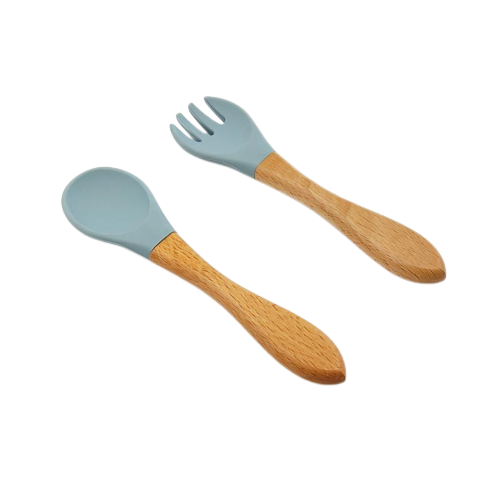 Ether Silicone Baby Spoon and Fork Set
